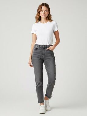 Universal Thread black Boyfriend jeans size 4 size 27 cotton 5 pocket frayed hem